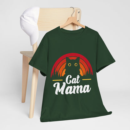 Kocia Mama - retro zachód słońca i koci vibe