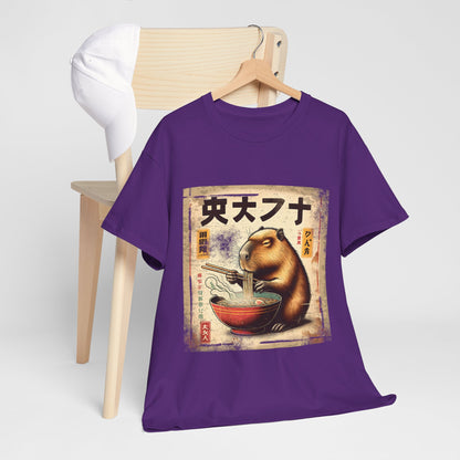 Kapibara i ramen - anime retro vintage