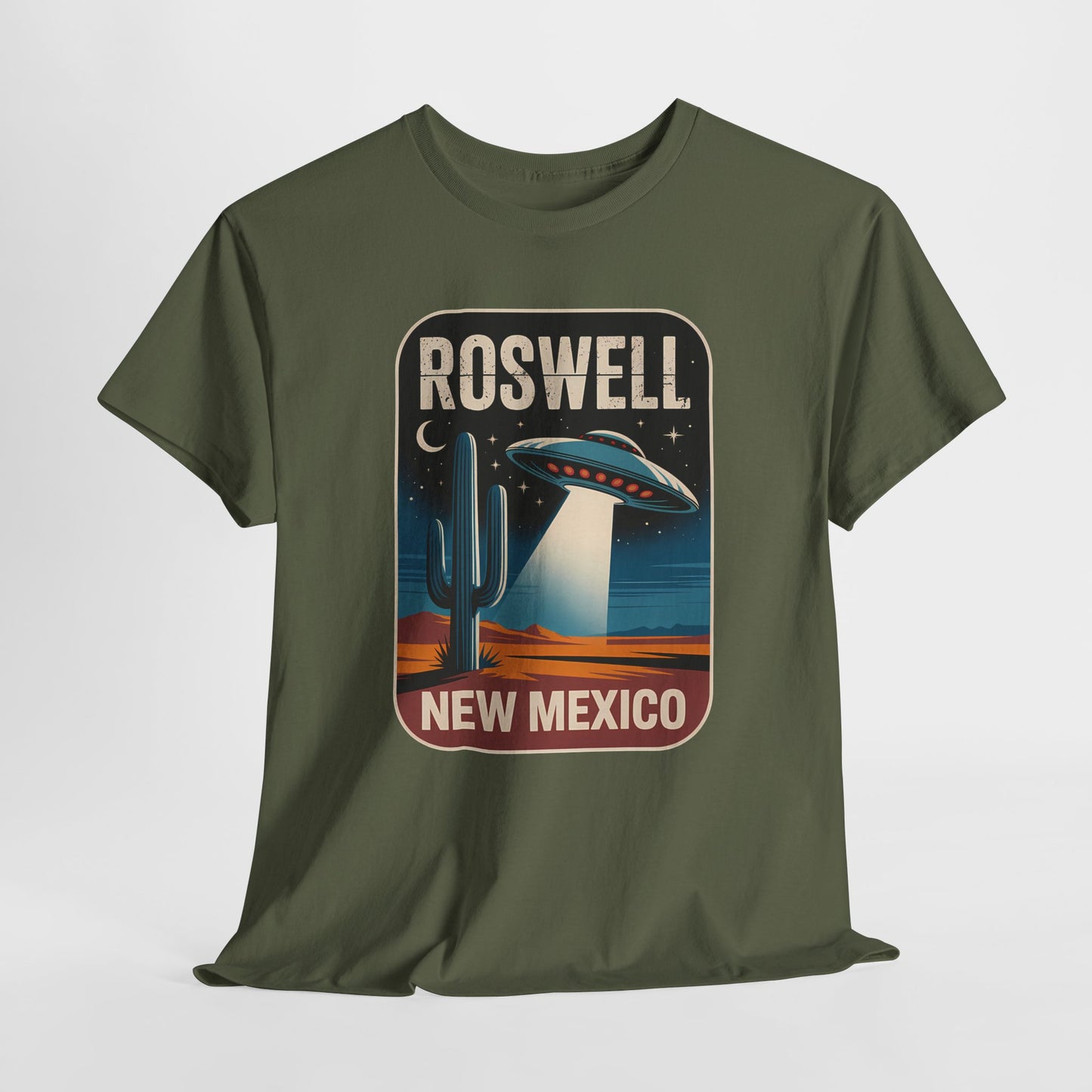 Roswell New Mexico - retro spodek nad pustynią