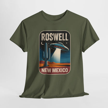 Roswell New Mexico - retro spodek nad pustynią