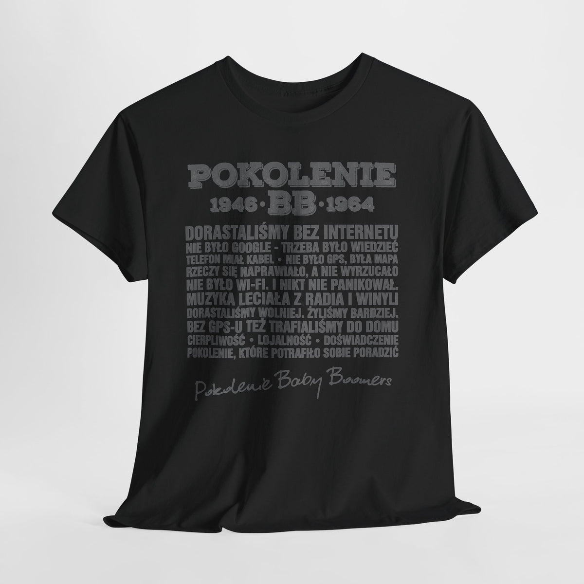 Pokolenie 1946-1964 - koszulka Baby Boomers z charakterem