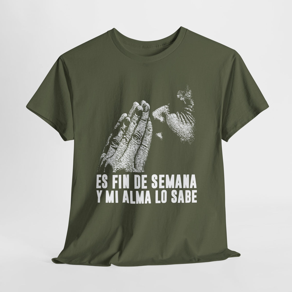 Jest weekend i moja dusza to wie - hiszpański napis "Es fin de semana y mi alma lo sabe"