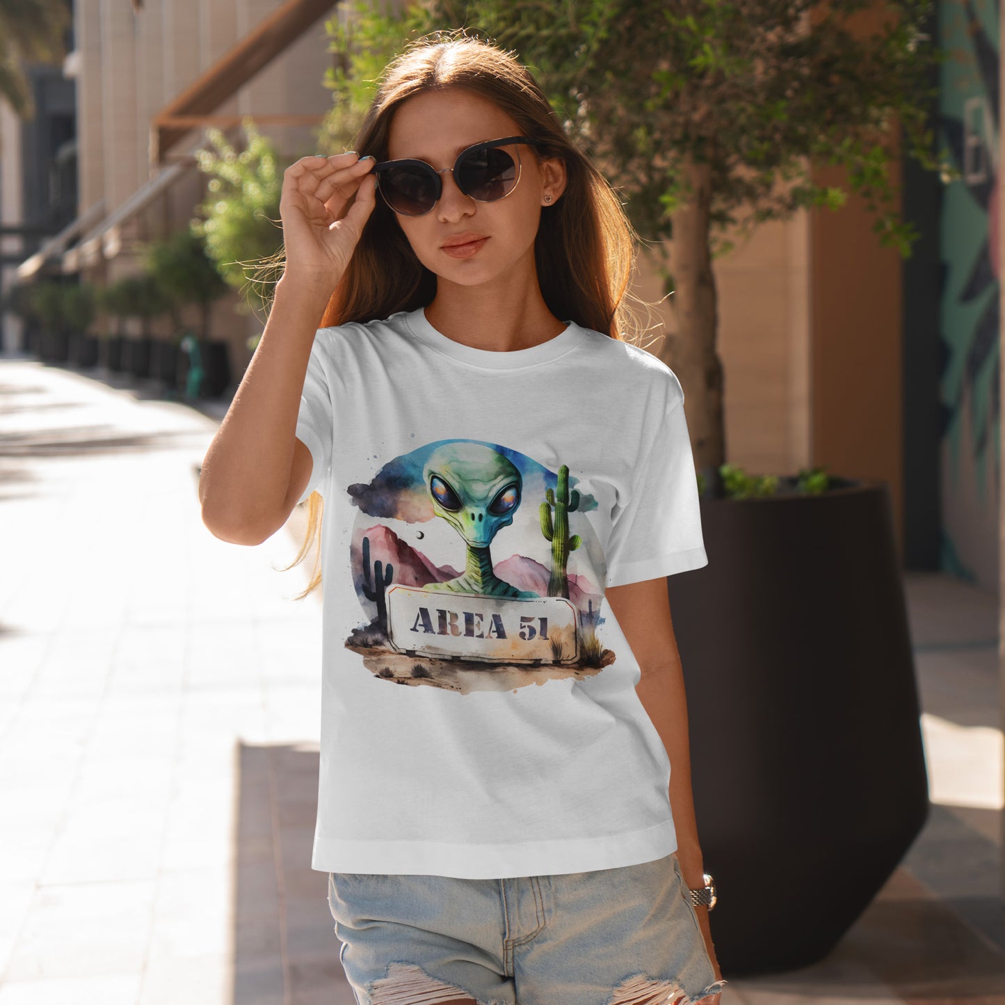 Area 51 - Strefa 51, Roswell – akwarelowy vibe