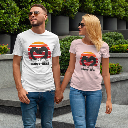 Koszulka HAPPY-NESS – Nessie z Loch Ness w serduszku retro