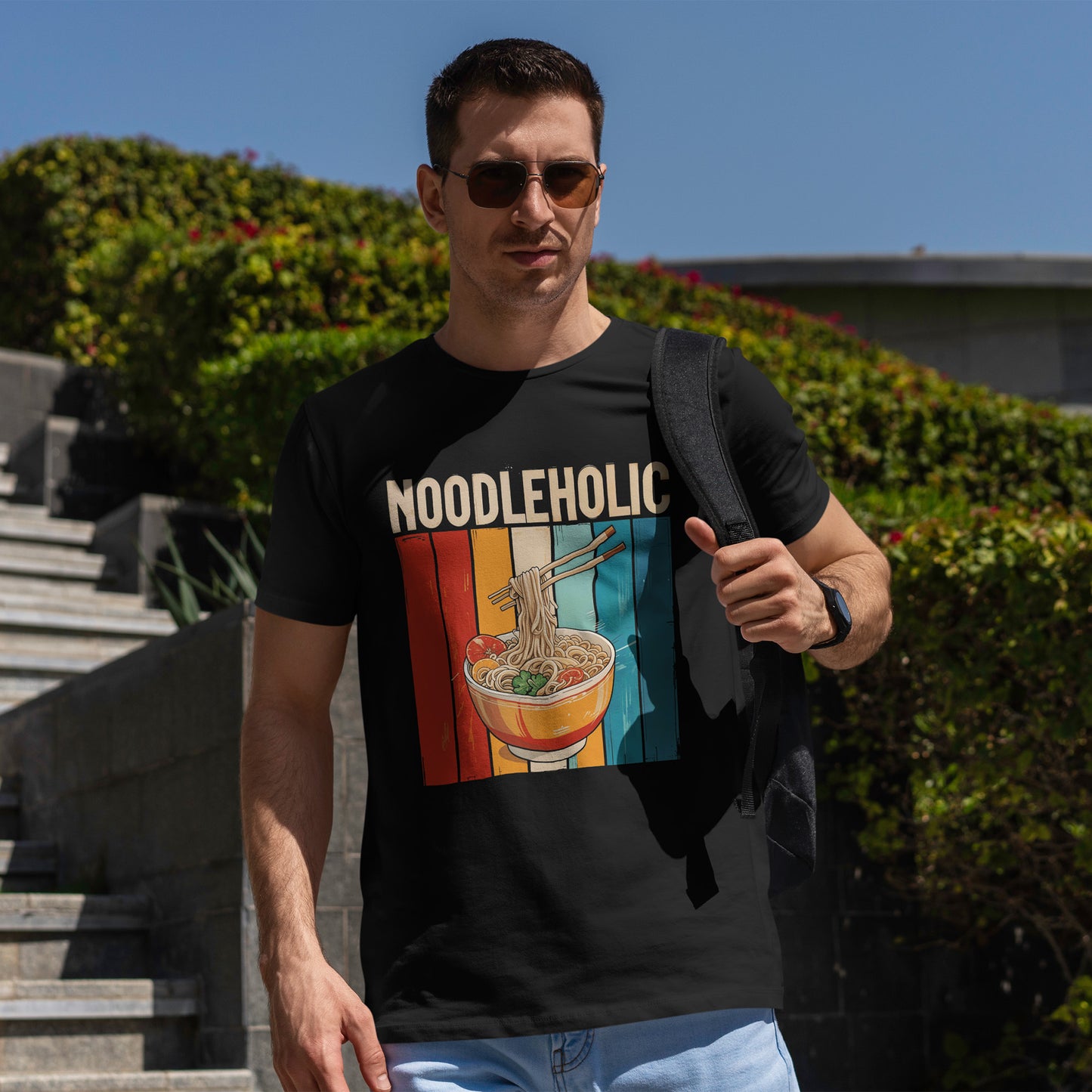 NOODLEHOLIC - koszulka z miską makaronu dla miłośników Ramen