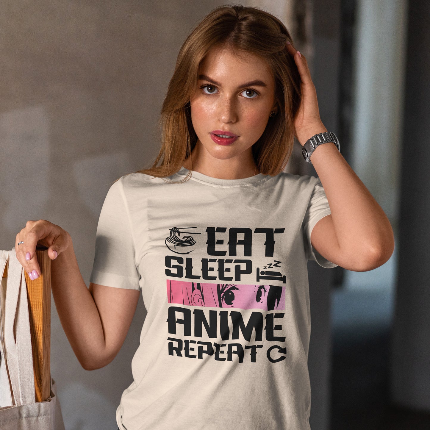 Eat Sleep Anime Repeat - idealny dzień - ramen i anime vibe