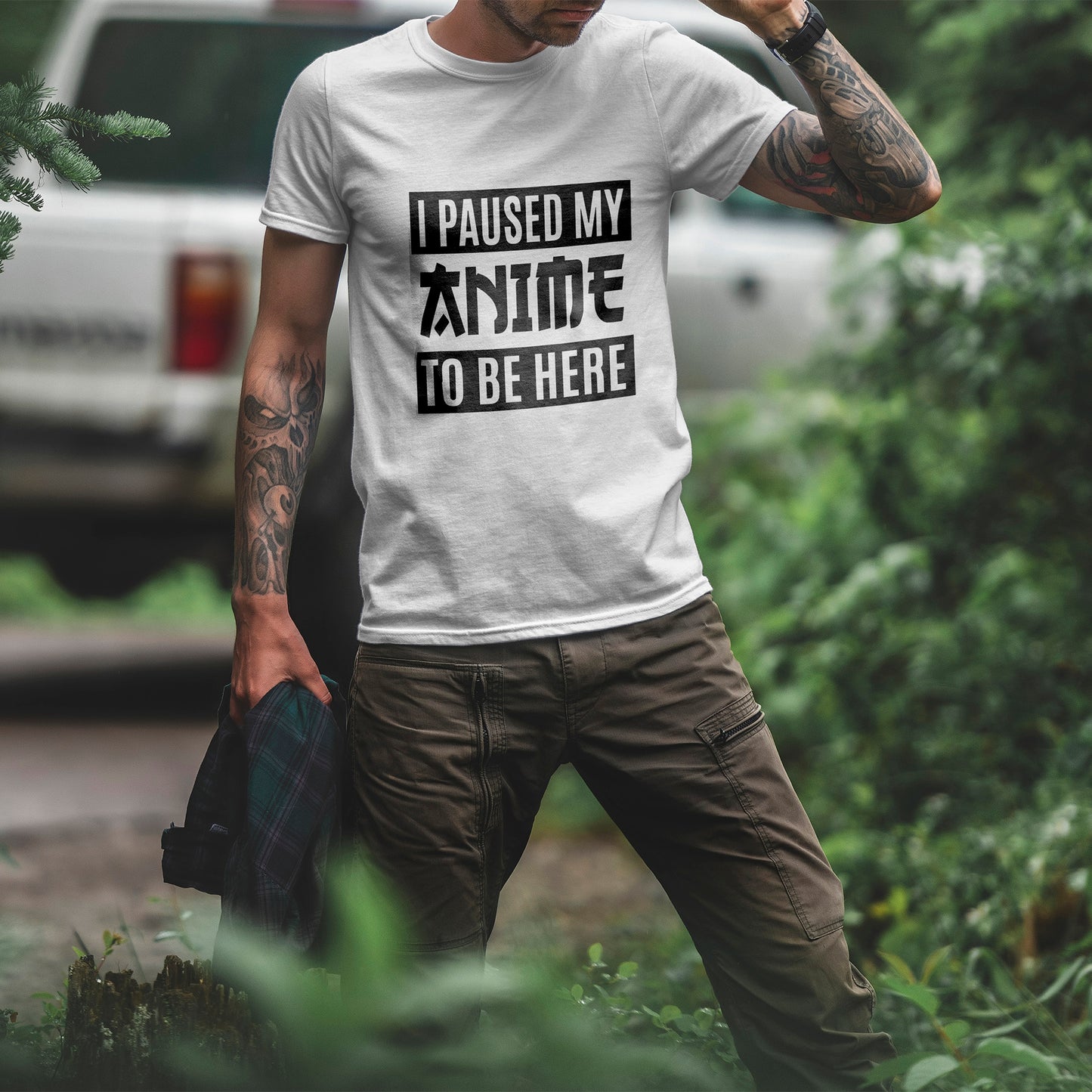 I Paused My Anime To Be Here - idealna koszulka na konwent