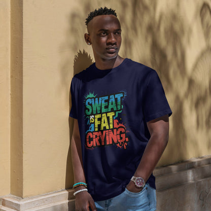 Sweat Is Fat Crying - sarkastyczna motywacja na trening