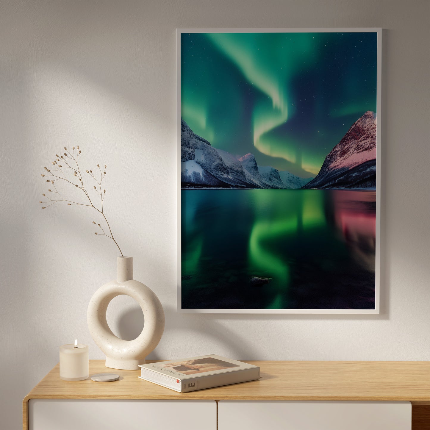 Aurora Borealis, Norwegia – Zorza Polarna nad Górami