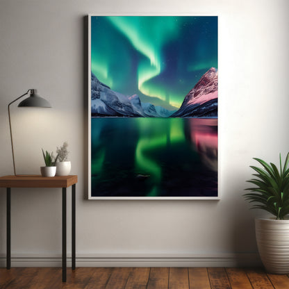 Aurora Borealis, Norwegia – Zorza Polarna nad Górami