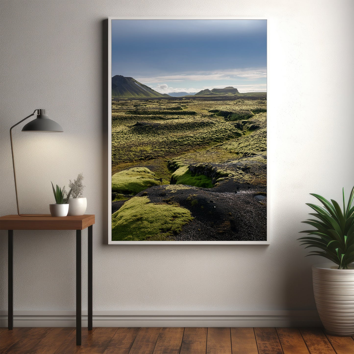 Islandia - mchy na polach lawy