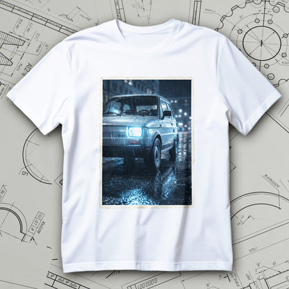 Fiat 126p - Maluch nocą w deszczu