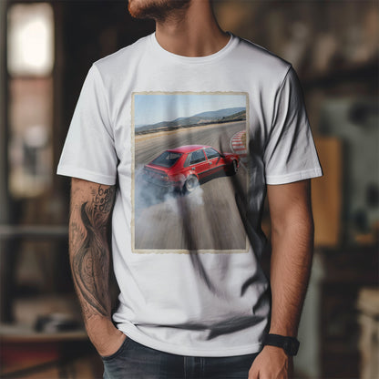 Polonez Drift - czerwony klasyk w dymie