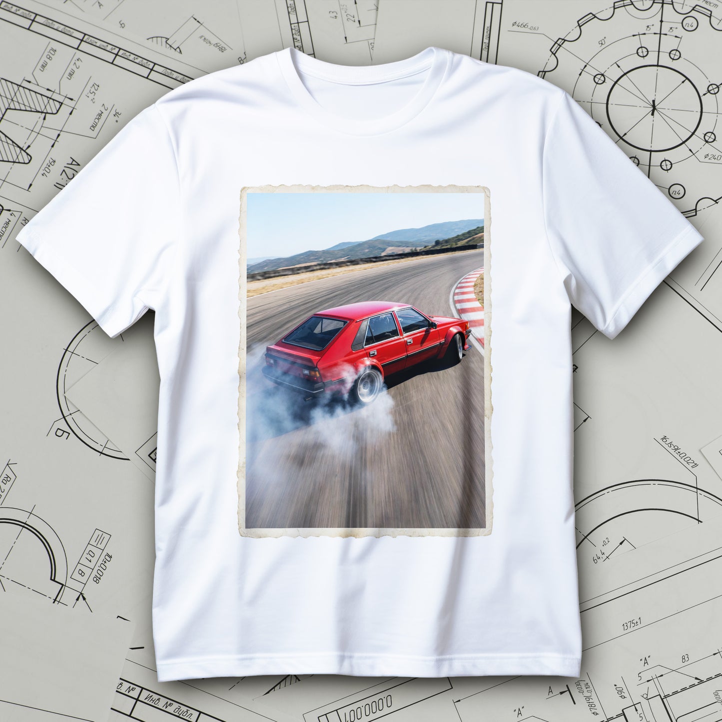 Polonez Drift - czerwony klasyk w dymie