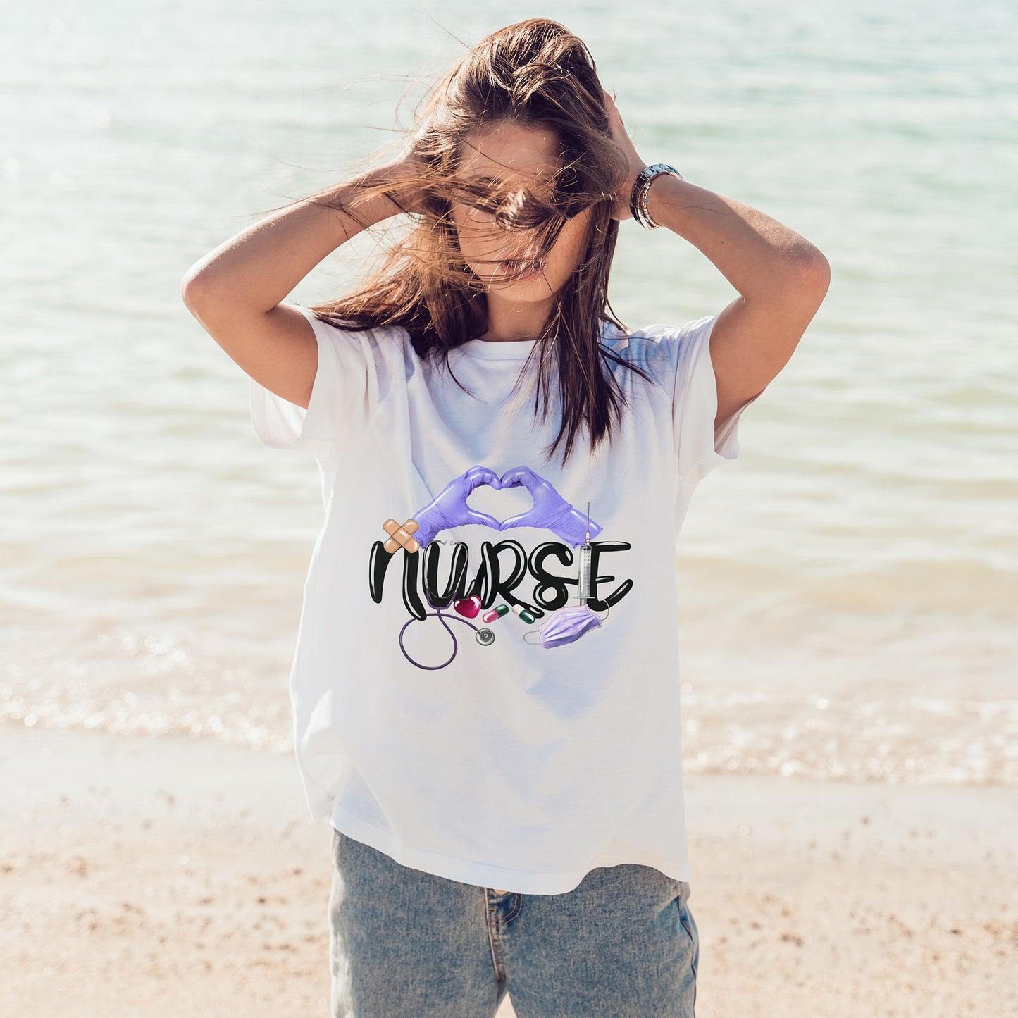 NURSE - serce w rękawiczkach