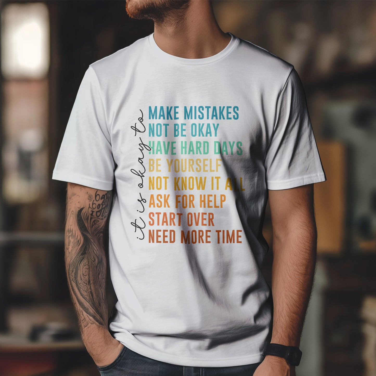 It's Okay To... koszulka ze wsparciem