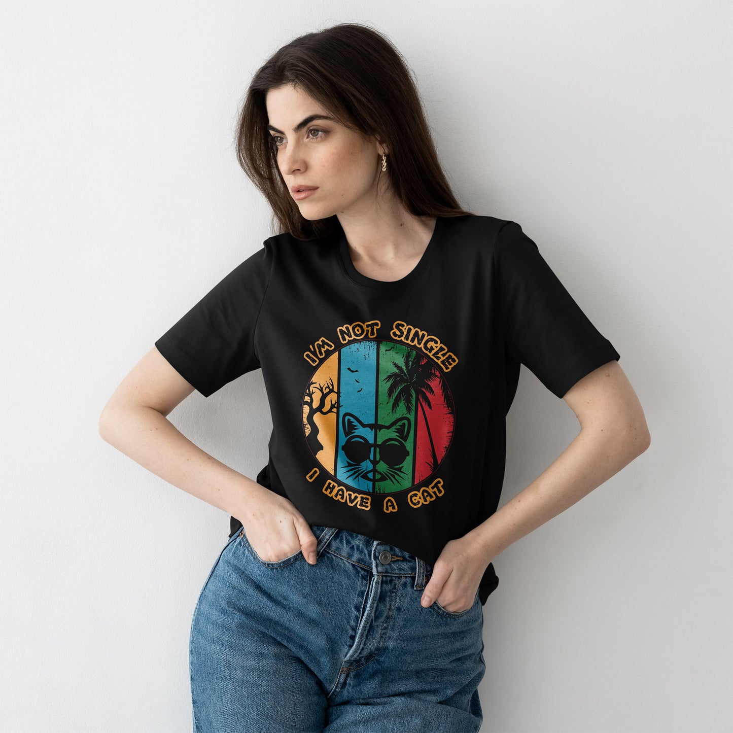 Nie jestem singlem, mam kota - retro koci vibe