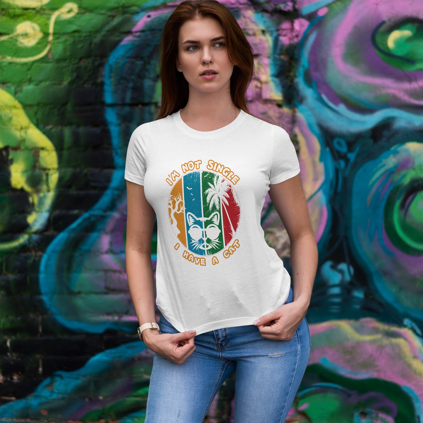 Nie jestem singlem, mam kota - retro koci vibe