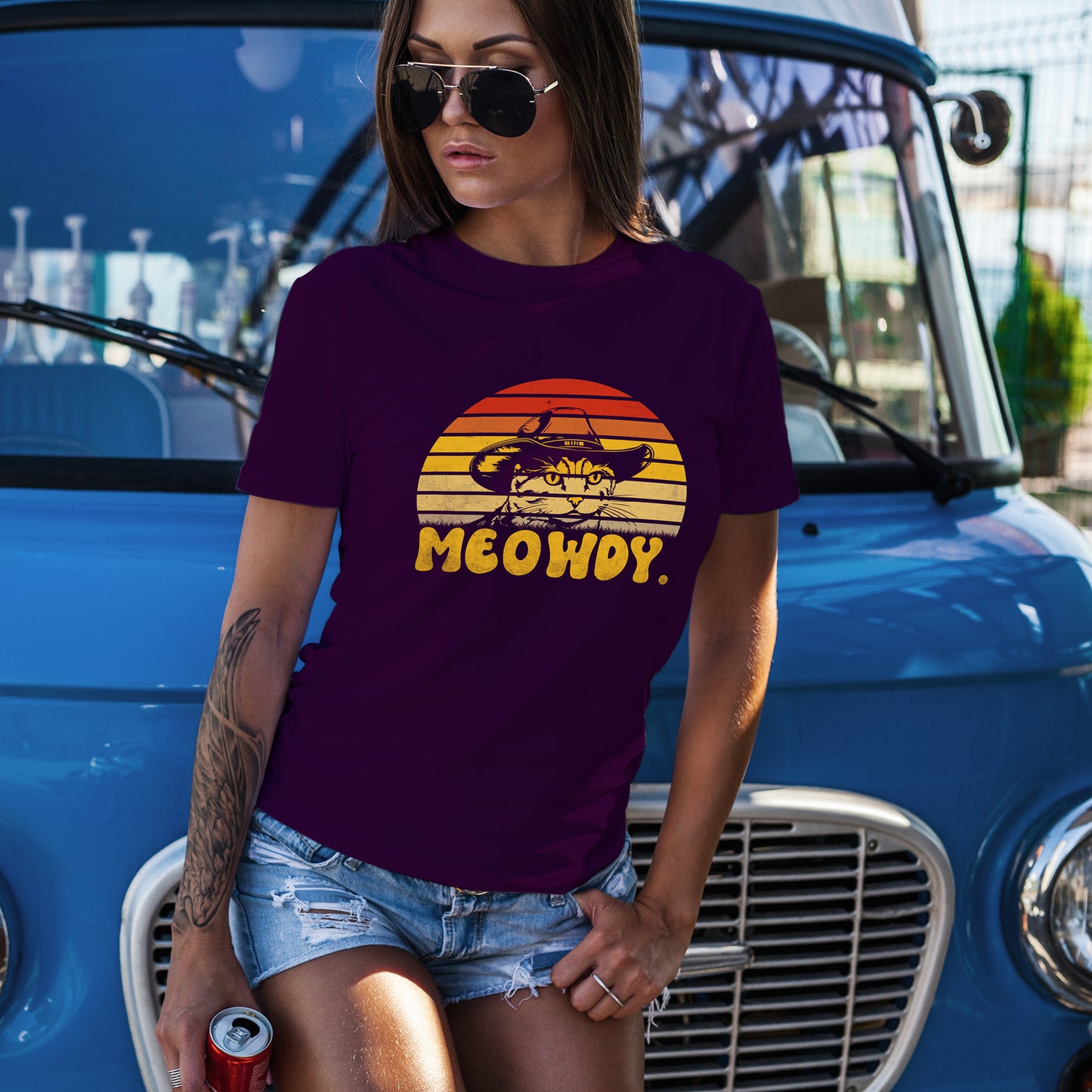 Meowdy - koci kowboj w stylu retro