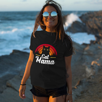 Kocia Mama - retro zachód słońca i koci vibe