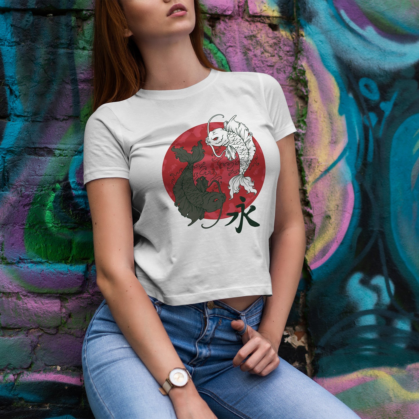 Koi Yin Yang - japoński symbol wody