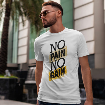 Koszulka No Pain No Gain - motyw treningowy
