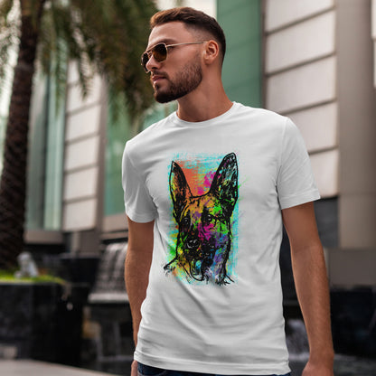 Neon Dog Pop Art - kolorowy owczarek niemiecki