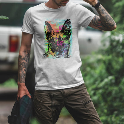 Neon Dog Pop Art - kolorowy owczarek niemiecki