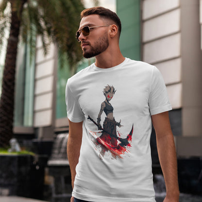 Krwawooka Oni - koszulka anime z demoniczną wojowniczką