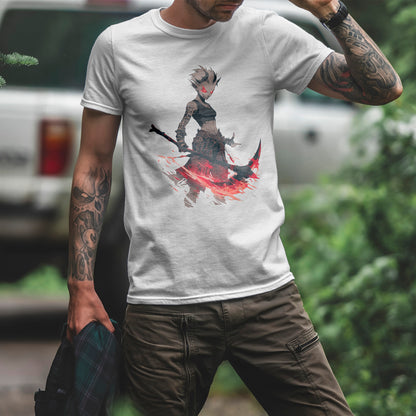 Krwawooka Oni - koszulka anime z demoniczną wojowniczką