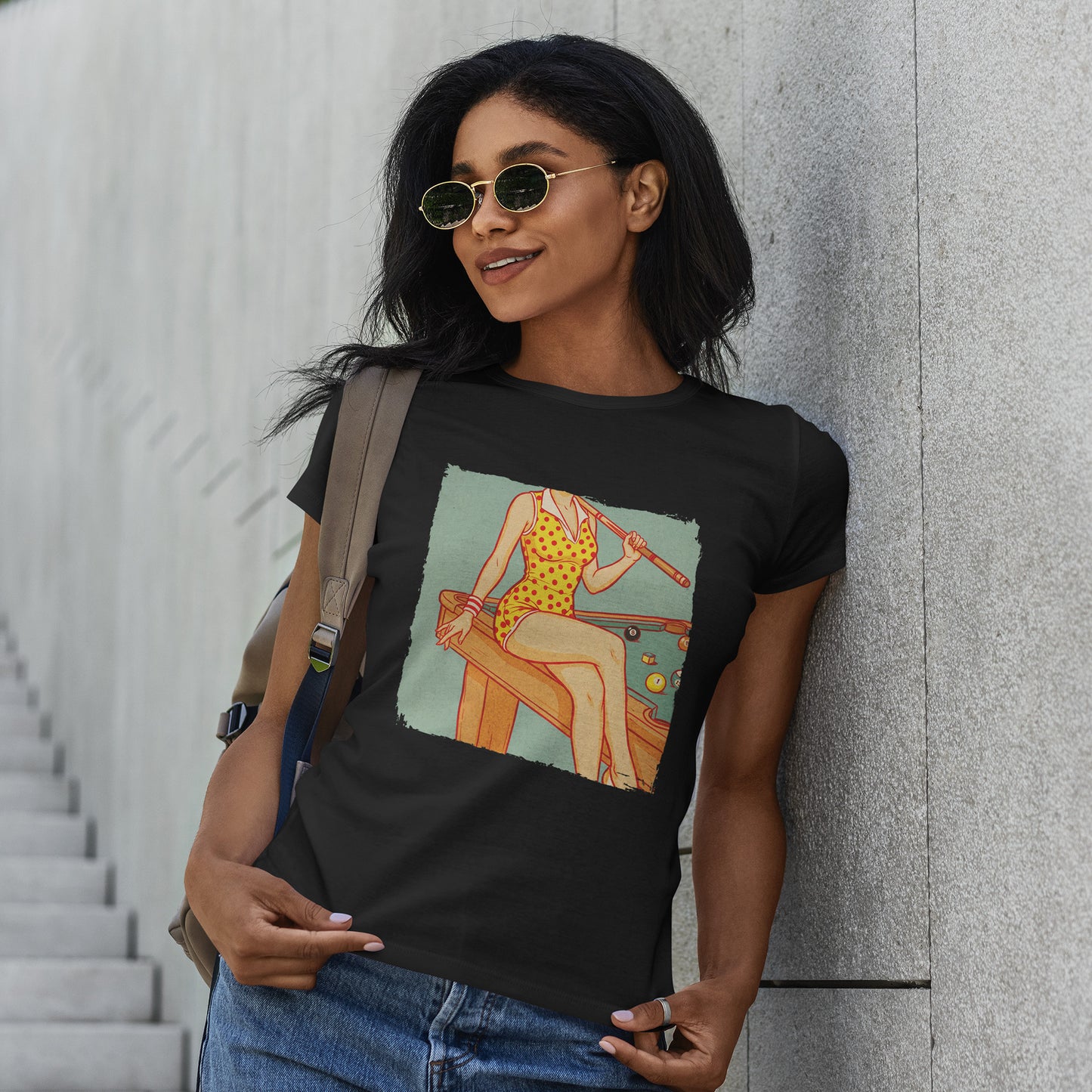 Sport is Sexy: Bilard - retro pin-up przy stole