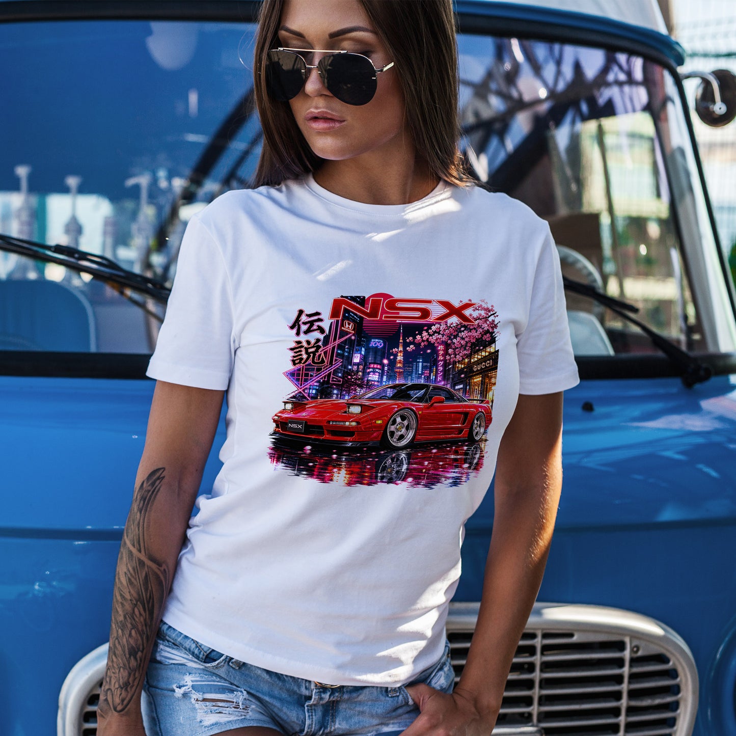 Honda NSX Retro - koszulka dla fanów JDM