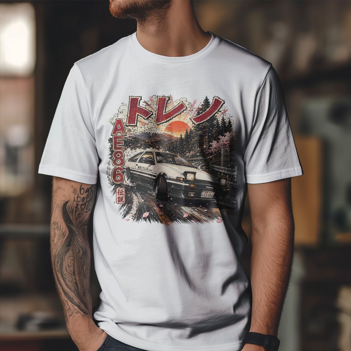 Toyota AE86 Trueno - Biały Duch Hakone