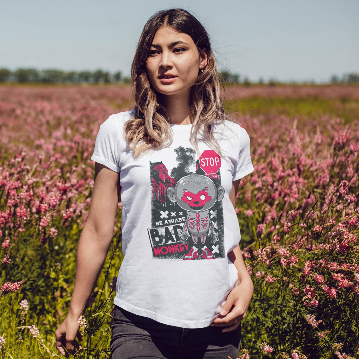 Be Aware Bad Monkey - miejskie ostrzeżenie z pazurem