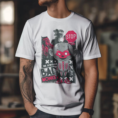 Be Aware Bad Monkey - miejskie ostrzeżenie z pazurem