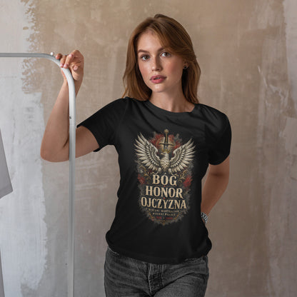 Bóg Honor Ojczyzna - koszulka patriotyczna z orłem