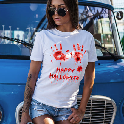 Happy Halloween - krwawe dłonie i horrorowy klimat