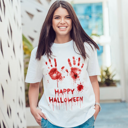 Happy Halloween - krwawe dłonie i horrorowy klimat