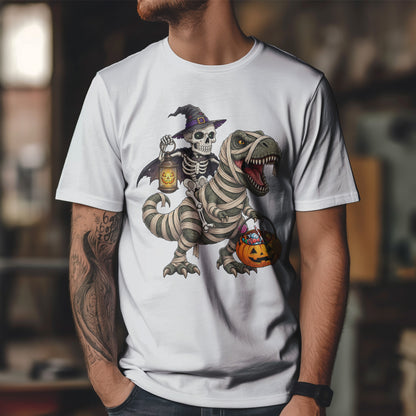 Dino-Mumia na Halloween - kościotrup rusza po cukierki