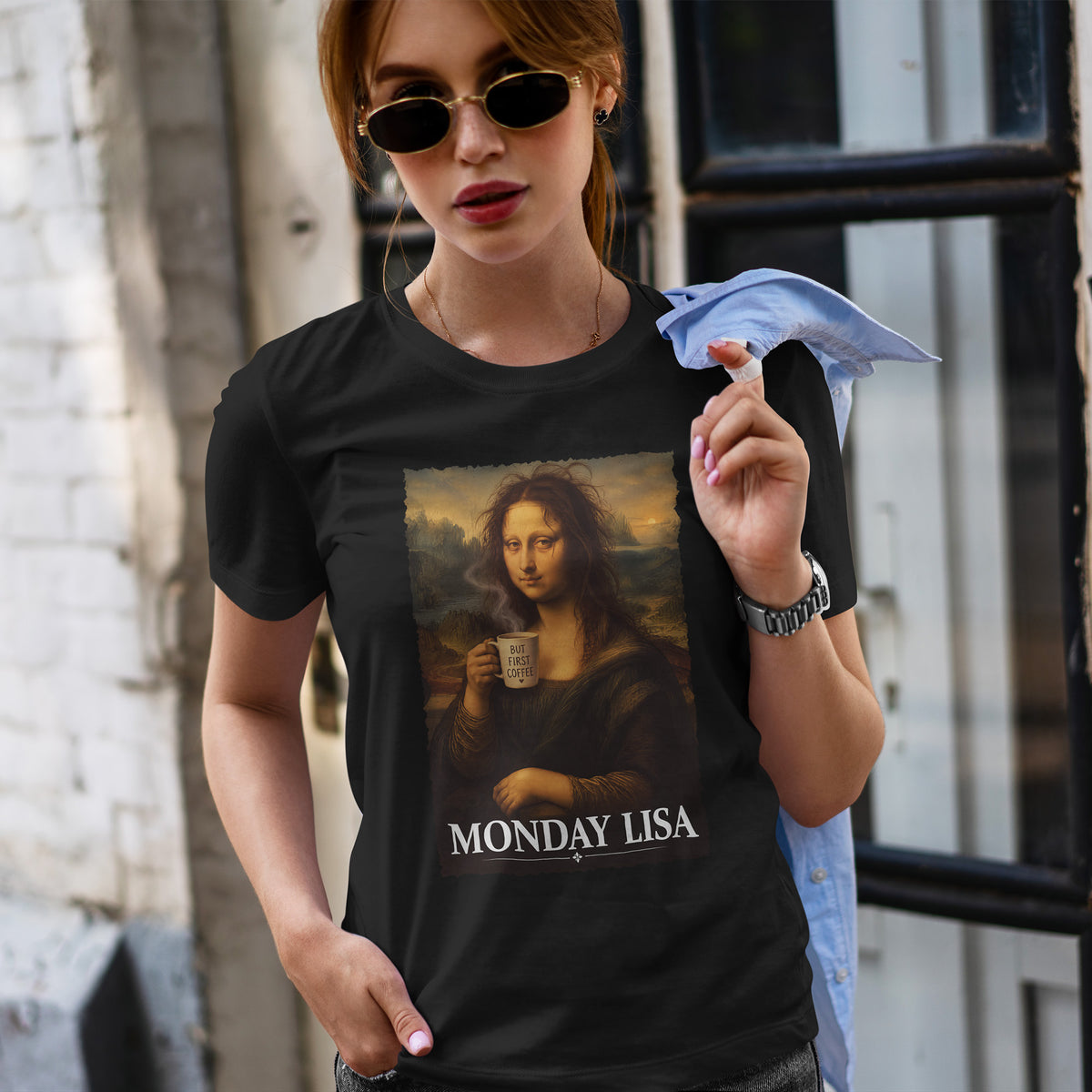 Monday Lisa - koszulka dla tych, co najpierw piją kawę