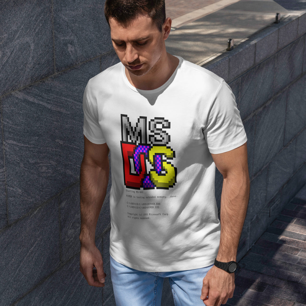 Retro Boot 1993 - koszulka komputerowa dla fanów MS-DOS