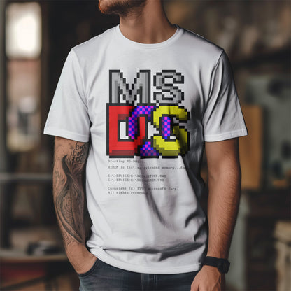 Retro Boot 1993 - koszulka komputerowa dla fanów MS-DOS