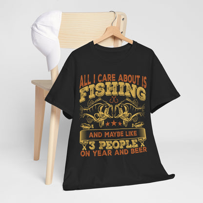Koszulka wędkarska All I Care About Is Fishing