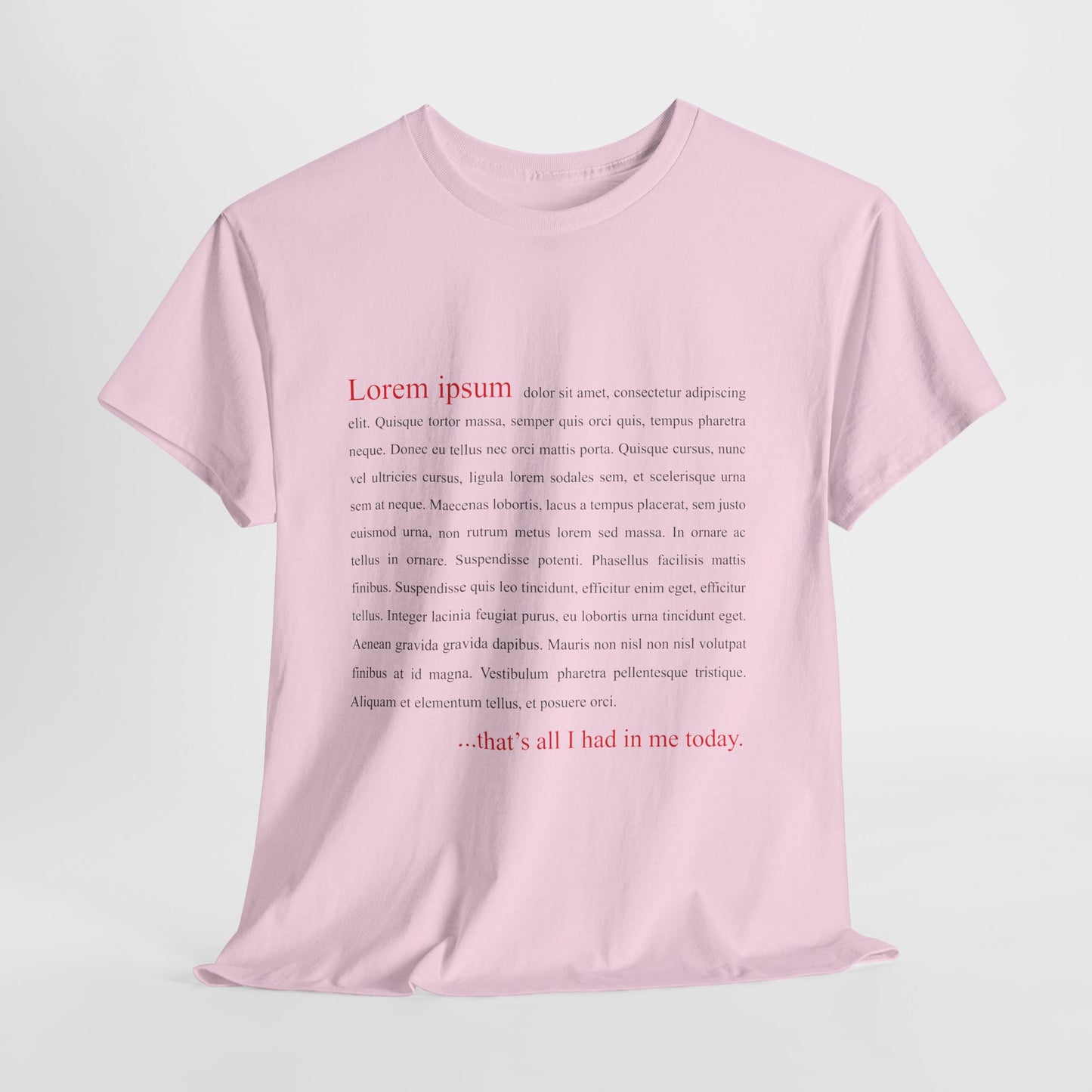 Lorem Ipsum... that's all I had in me today
