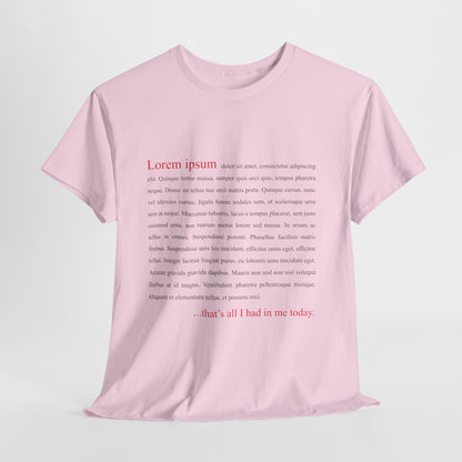 Lorem Ipsum... that's all I had in me today