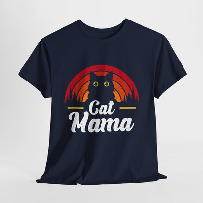 Kocia Mama - retro zachód słońca i koci vibe
