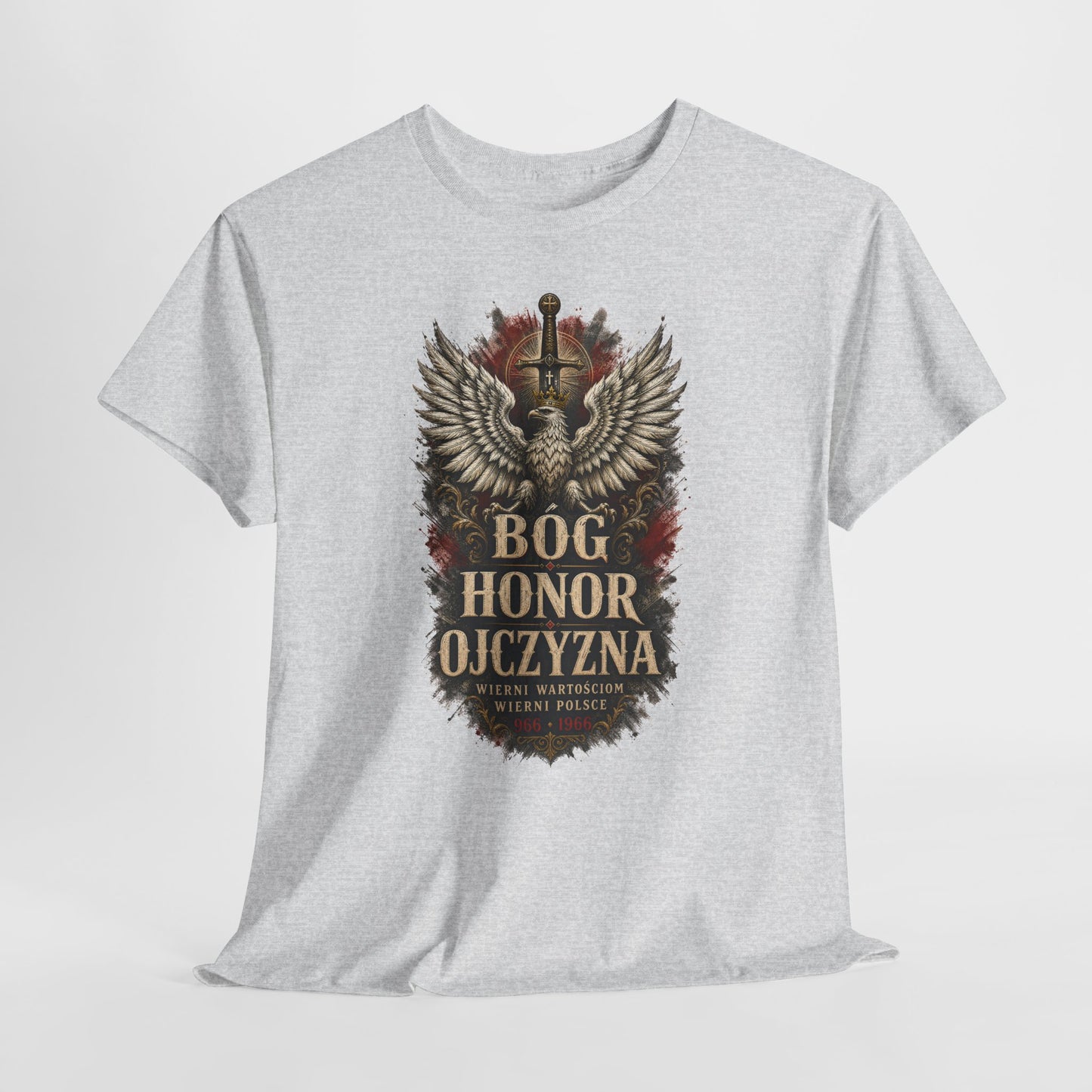 Bóg Honor Ojczyzna - koszulka patriotyczna z orłem