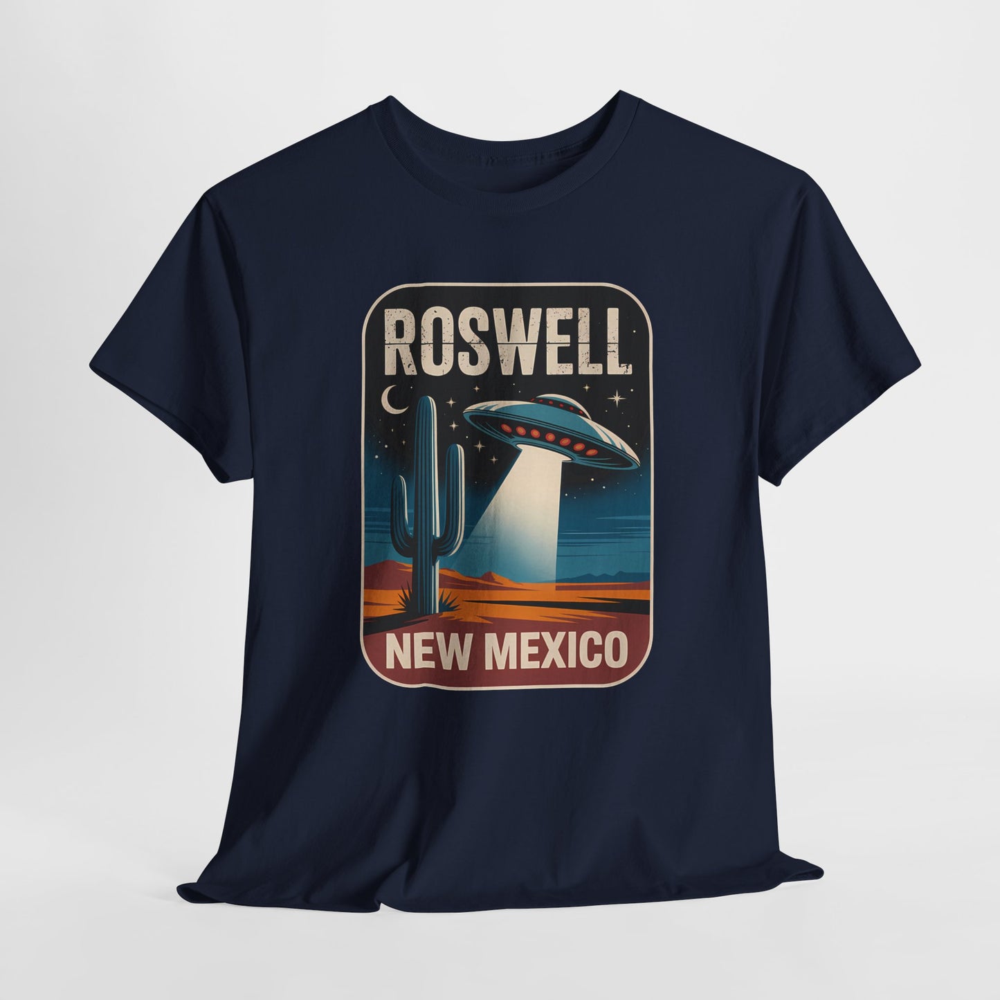 Roswell New Mexico - retro spodek nad pustynią