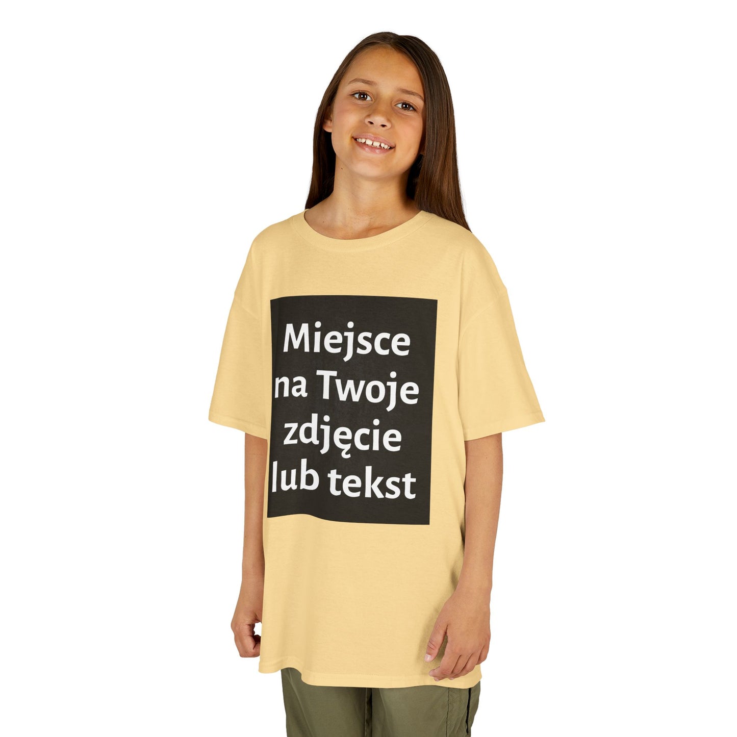 Personalizowana koszulka dziecięca - nadruk przód i/lub tył - z naszą pomocą