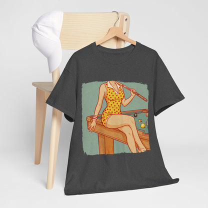 Sport is Sexy: Bilard - retro pin-up przy stole